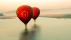Balloons over Ayeyarwaddy river photo