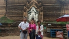 photo of three people at Mingun