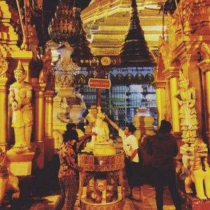 Shwedagon Pagoda Monday coner photo