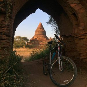 photo of mountain bike near Bagan Temple