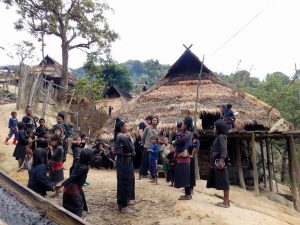 photo of tribes group in village