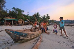 Moken kids in Mergui Arcipelago