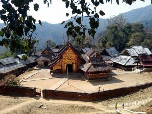 photo of yellow monastery