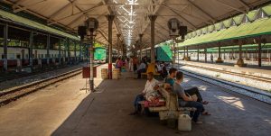 photo of Platform at Yangon central Railway