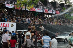 photo of Thingyan water festival in Yangon