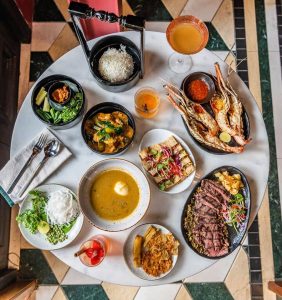 Foods in The Pansodan Restaurant Yangon Myanmar